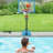 Winado 32.28'' W Steel Pool Basketball Hoop