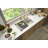 Ruvati Seneca Brushed Gold Single Handle Pull Down Kitchen Faucet Tall High Arc Commercial with Pre-Rinse Sprayer-114396988