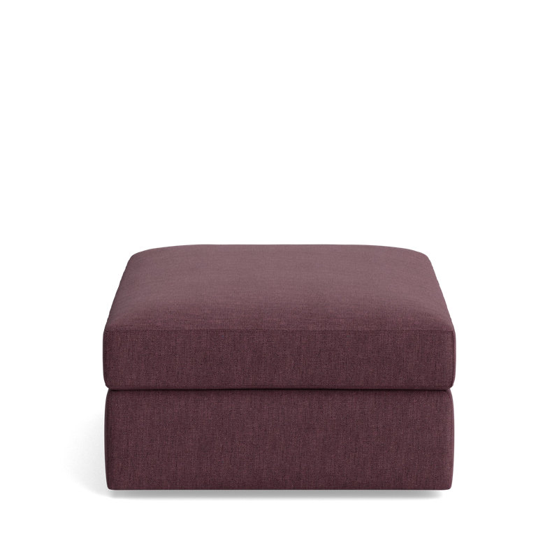 The OG Ottoman, Performance Weave - Aubergine