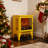 17 inch Freestanding Electric Fireplace Stove heater with 3D Flame effect,Lemon Yellow-711315655