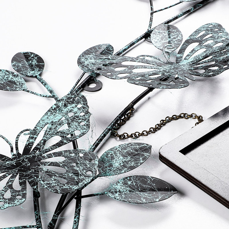 Handmade Decorative Metal Wall Accessory, 36.6 x 25.6 x 1.6 Inches | 100% Metal Construction, Unique Hand-Painted Design | Perfect for Home Décor, Living Room & Office | Eye-Catching Art Piece with Wall Mount