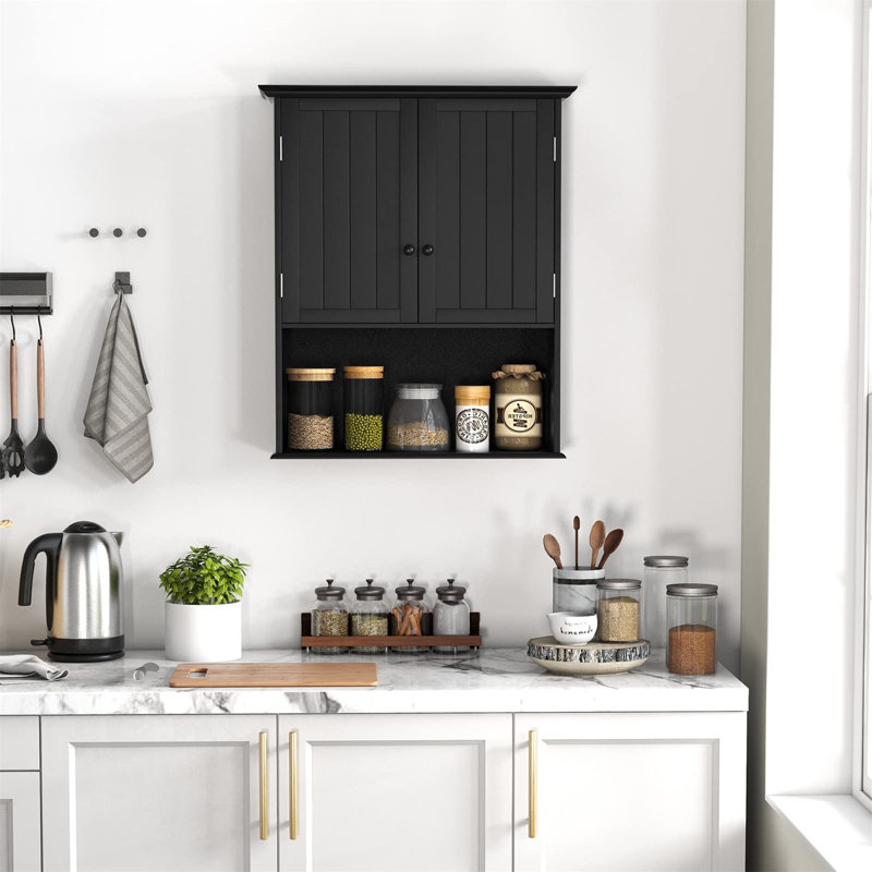 Armoire de salle de bain Gehard, Noir