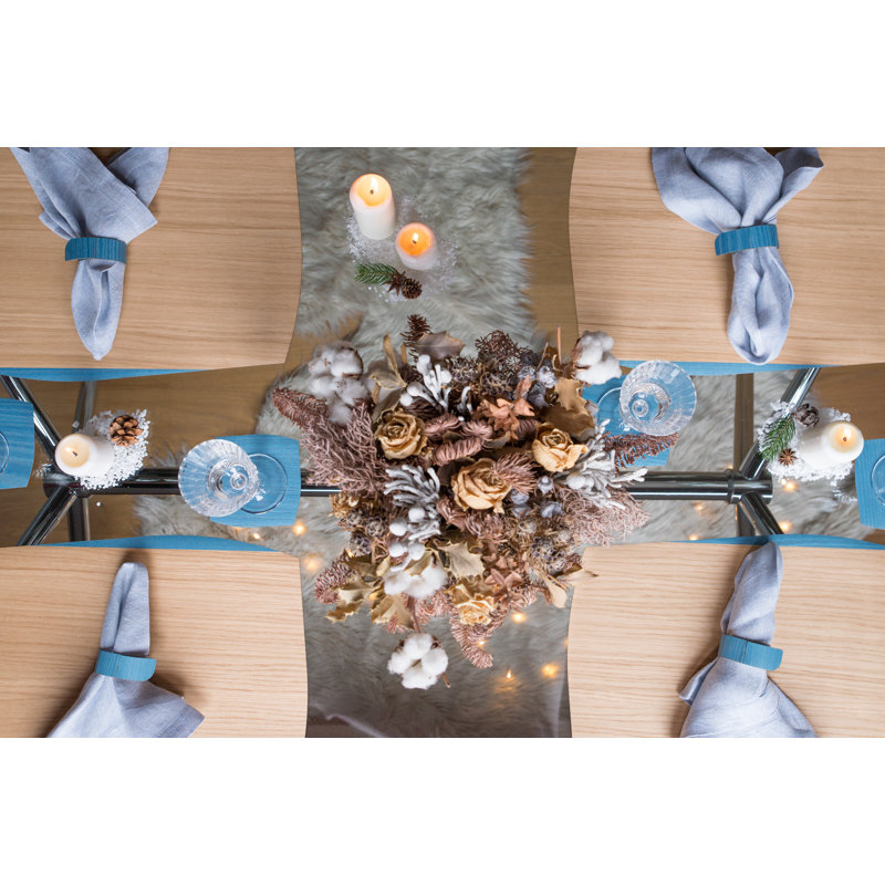 Portofino Wood Placemat, Light Blue/Oak