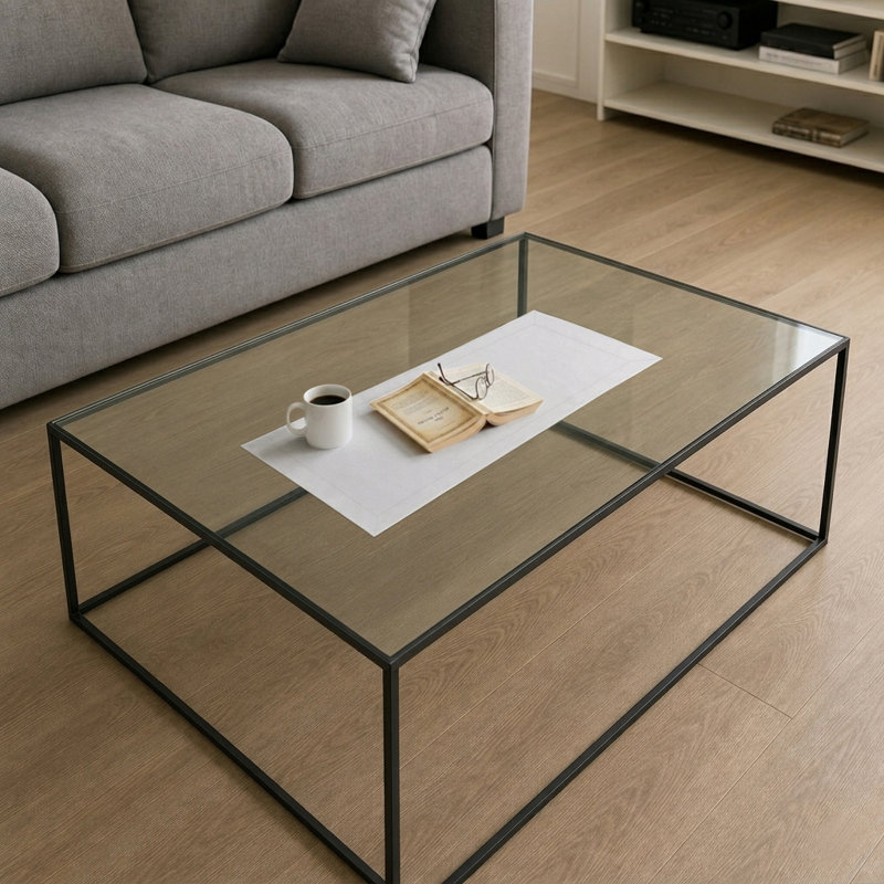 Chemin de table en faux lin, 48 po x 14 po, Blanc