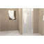 Porte de douche pliante, verre trempé de 1/4 po (6 mm), cadre en aluminium, film antidéflagrant-122115081