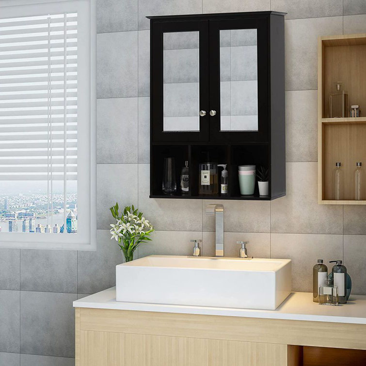 Bathroom Cabinet Under Washbasin Locker Adjustable Open Shelves