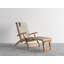 Steamer Reclining Chaise Lounge with Sunbrella Canvas Cushion-458814526