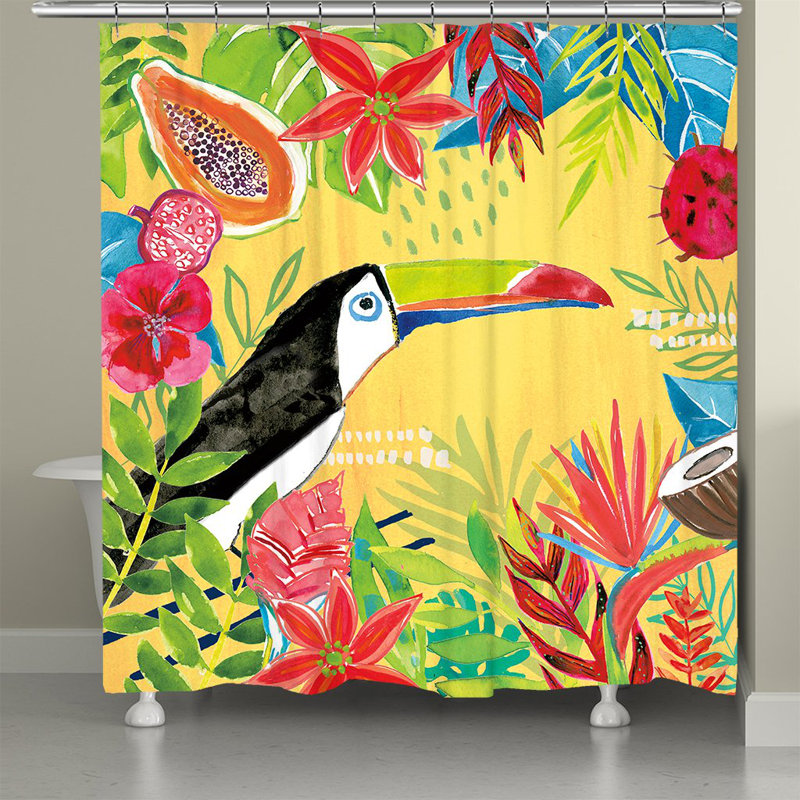Rideau de douche simple floral Flensburg