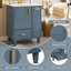 Meuble-lavabo de 24 pouces avec lavabo, rangement spacieux et fabrication durable pour les salles de bain modernes-1858868023