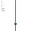 4 Feet Fence Post 10 Pack T-Post Heavy Duty Metal Fence Posts Green