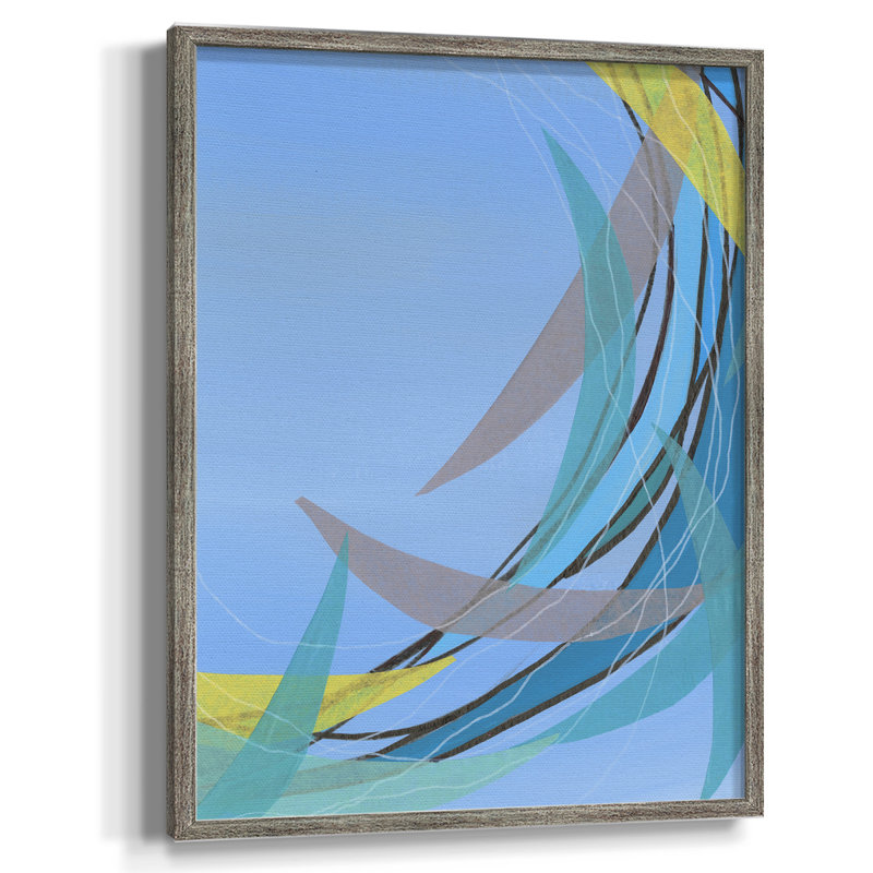 Circulating Flow II Framed Print - Solid Wood, 15" H x 12" W