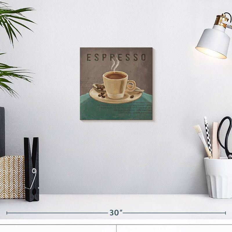 Yarlin Coffee And Co II Teal And Gray, 10" H x 10" W