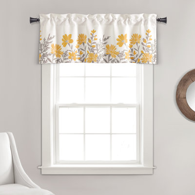 Lush Decor Aprile Floral Single Window Valance