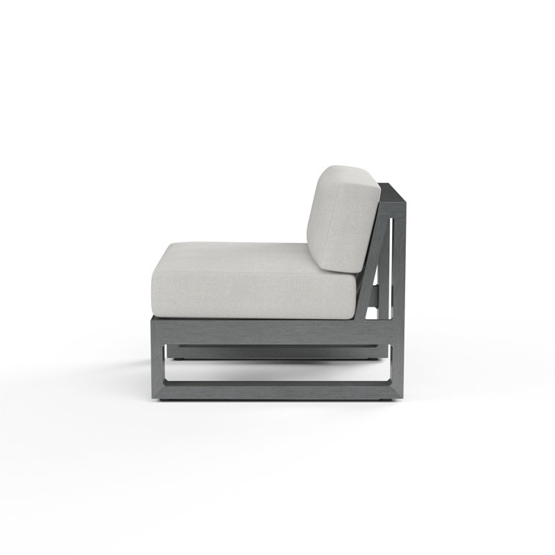 Redondo Outdoor Lounge Chair, Cast Silver Sunbrella®