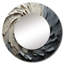 Miroir mural Seryn Gray Beige Meditation-1517206728