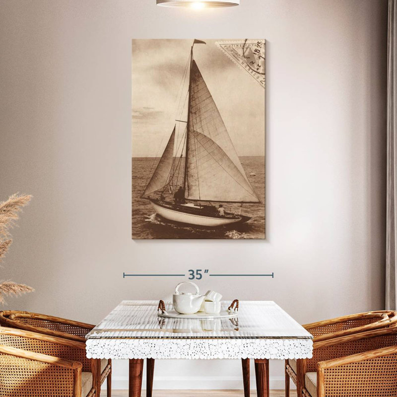 Aletra voile rétro II sépia, H 48 po x l 32 po