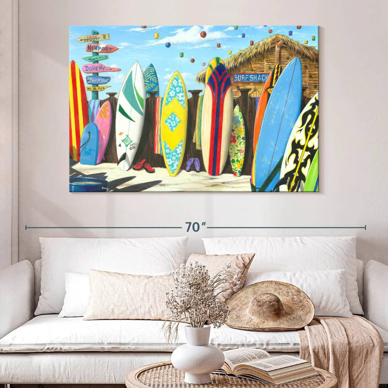 Senne Surf Shack, 34" H x 51" W