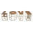 Keily Solid Wood Top Living Room Table Set