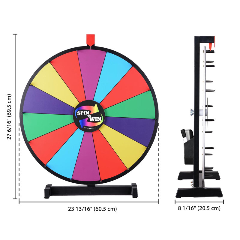 Roue de fortune WinSpin, H 27,36 po x l 23,82 po x P 8,07 po