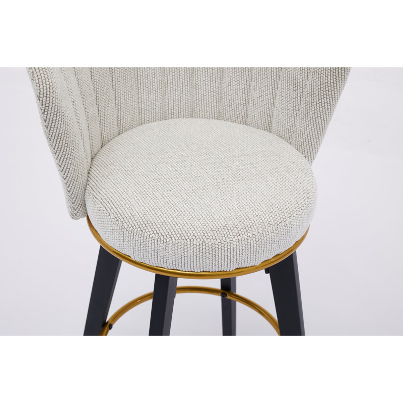 Counter Height Bar Stools Set of 2, White