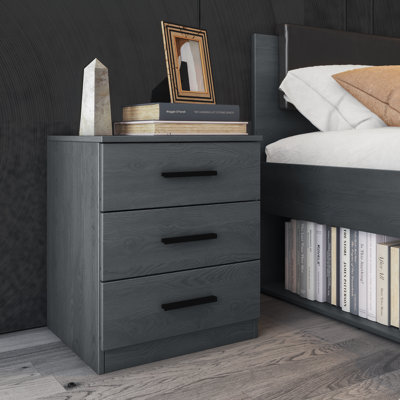 Aarylan 3 Drawer Bedside Table