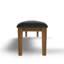 Raly Dining Bench, 50 Inch, Plush Tufted Faux Leather Seat, Brown