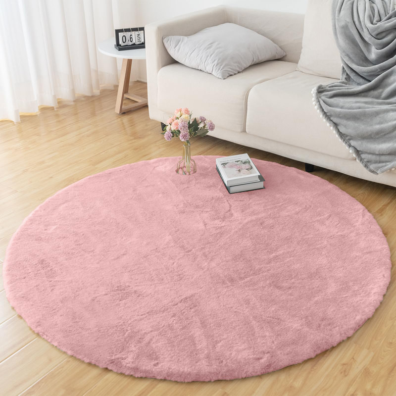 Tapis rond en aloisia avec envers antidérapant, Rond 4 pi