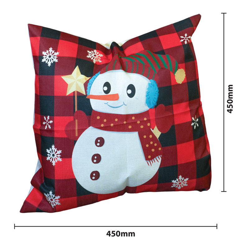 Bolen Red Square Cushion