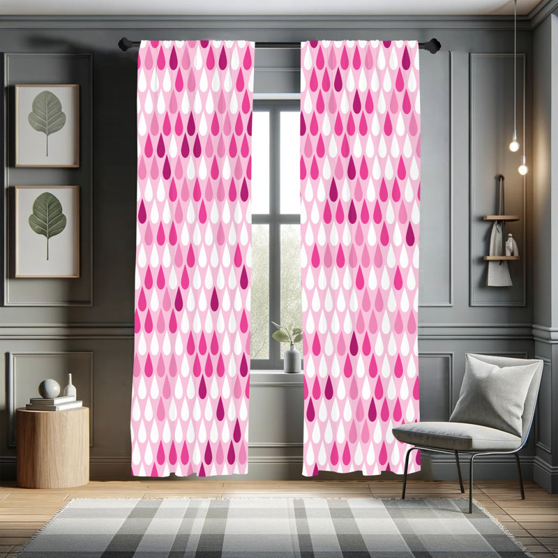 Paire de rideaux nature 28 "x 63" Ebern Designs, L 28 po x L 63 po