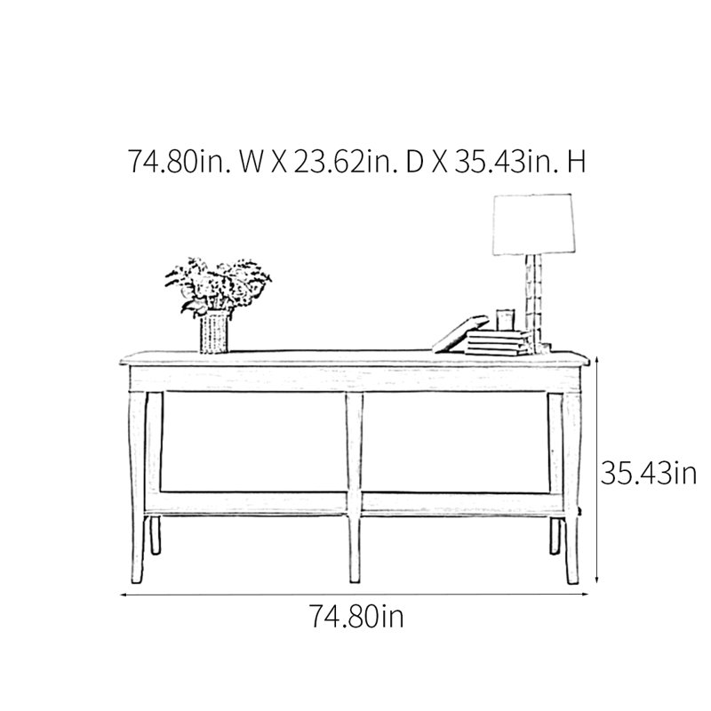 Console de style champêtre
