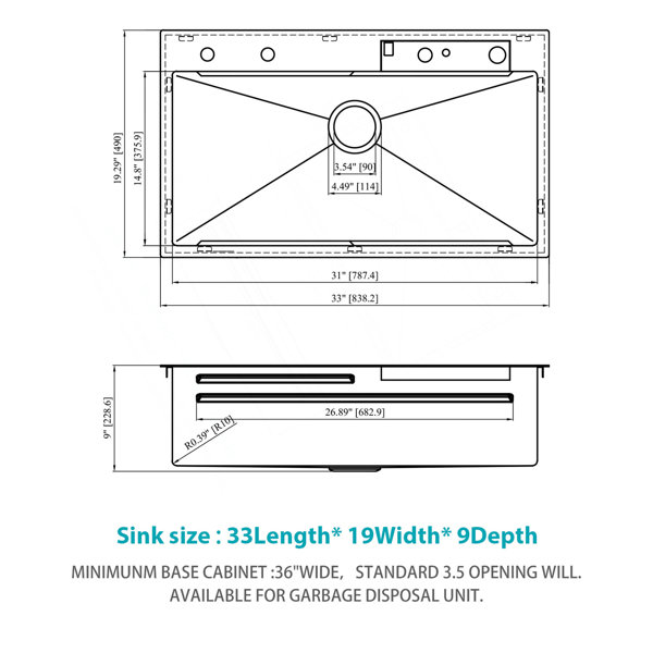 Dimensions du produit