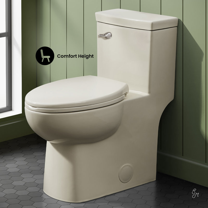 Classe One-Piece Toilet, Left, Bisque