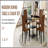 Versatile Dining Set With Modern Design And Practical Storage-193295160