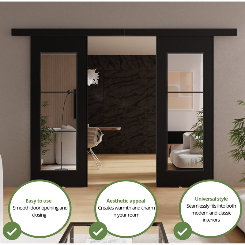 DOOR TORI 2, 134cm x 205cm, Black