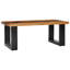 Table basse simple avec rangement en bois massif Somer