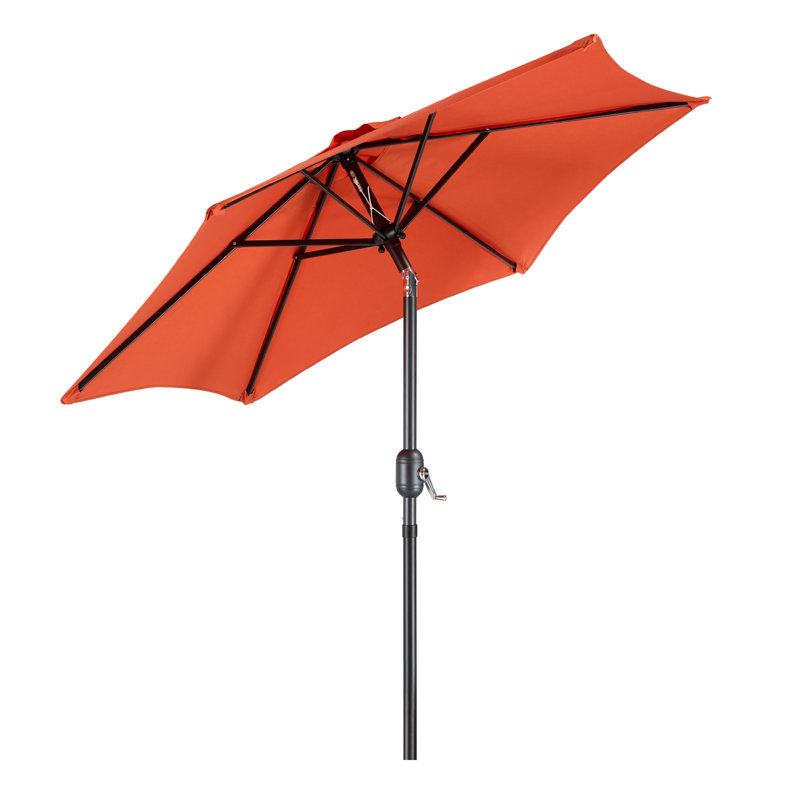 VonHaus Parasol 2M, Burnt Orange