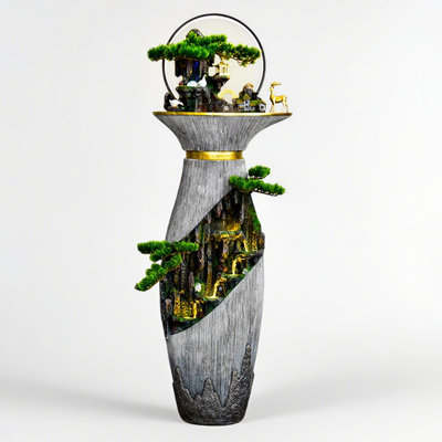 Modern Resin Vase - Shaped Water Fountain