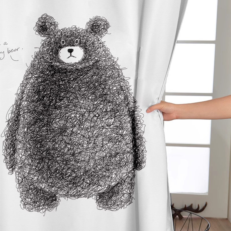 Rideau de douche en polyester de qualité supérieure, H 71 po x l 59 po