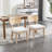 Rattan Dining Chairs Farmhouse Dining Room Chairs Wooden Kitchen Chairs Side Chairs With Cane Backrests-253111737