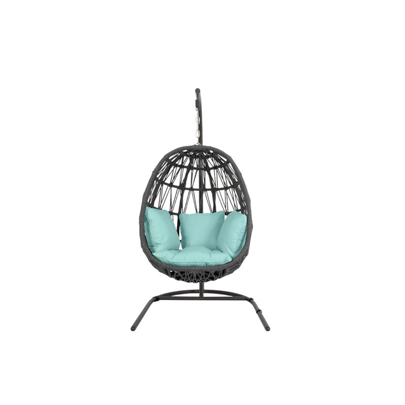 Chaise suspendue Milano, Dupione Celeste Sunbrella®, Ardoise