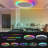 30W RGB Dimmable LED Flush Mount Ceiling Light With Remote Control, 3000-6500K CCT, Modern Design