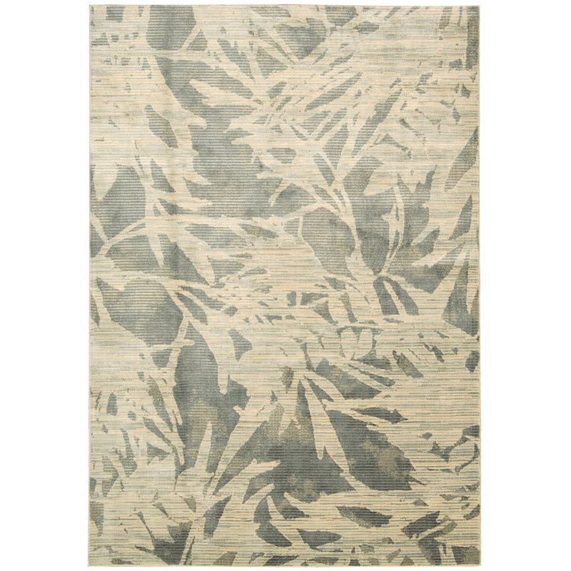 Maya Viscose Floral Indoor Rug, Rectangle 9'3" x 12'9"
