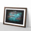 Birds Eye View Of Sydney Australia Paint Splash - Framed Print-56891218-56891219