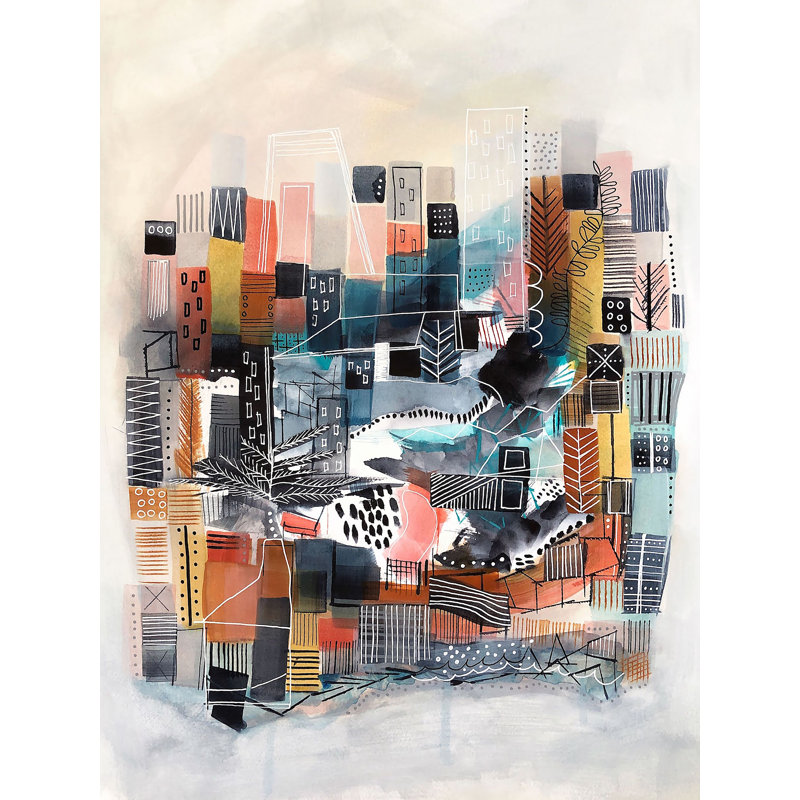 Hide And Seek Print by Melanie Biehle, Black Framed Paper, 31.2" H x 25.2" W