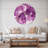 Purple Amethyst Macro - Modern wall clock-34141157