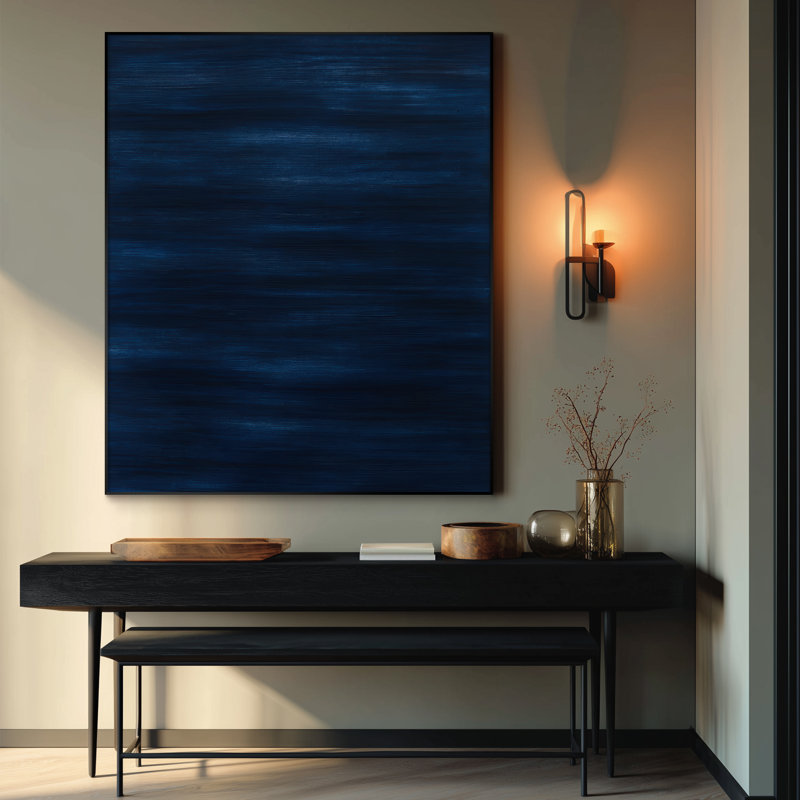 Extra Large Wall Art Fabric Print - Abstract Modern Artwork Artwork Decor for Living Room or Bedroom - "Frame Assembly Required (Unfinished Frame)"