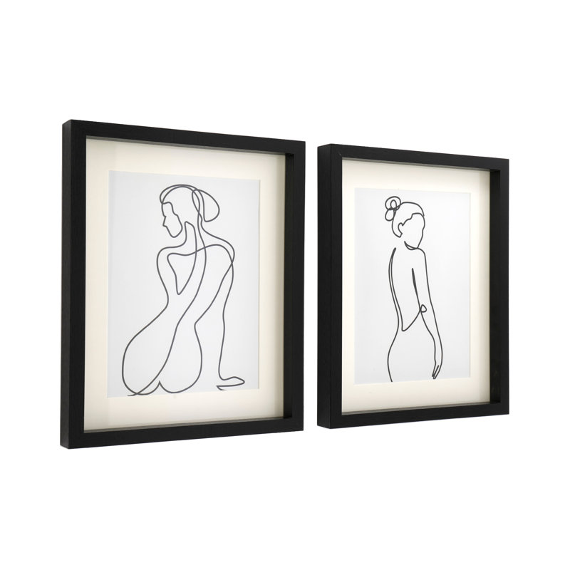 2 Piece Single Picture Frame Print Set