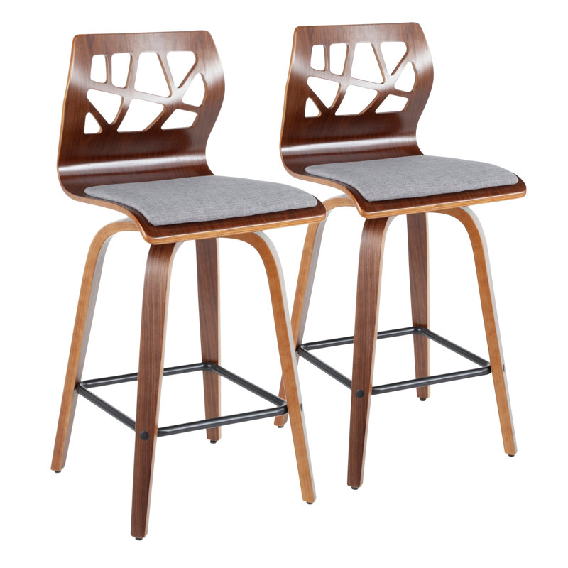 Tabouret de comptoir contemporain, Gris