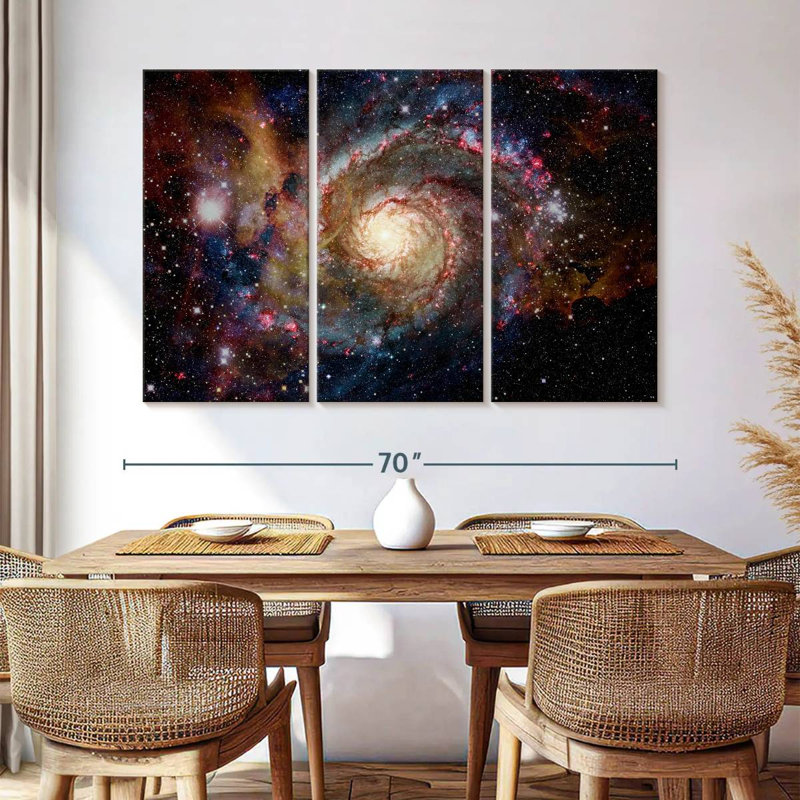 Oberle, galaxie spirale fascinante, H 36 po x l 57 po