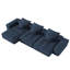 Canapé modulaire surdimensionné moderne surdimensionné, canapé moelleux en tissu de chenille étincelant avec 6 coussins, canapé capitonné 6 pièces, pas d'assemblage requis
